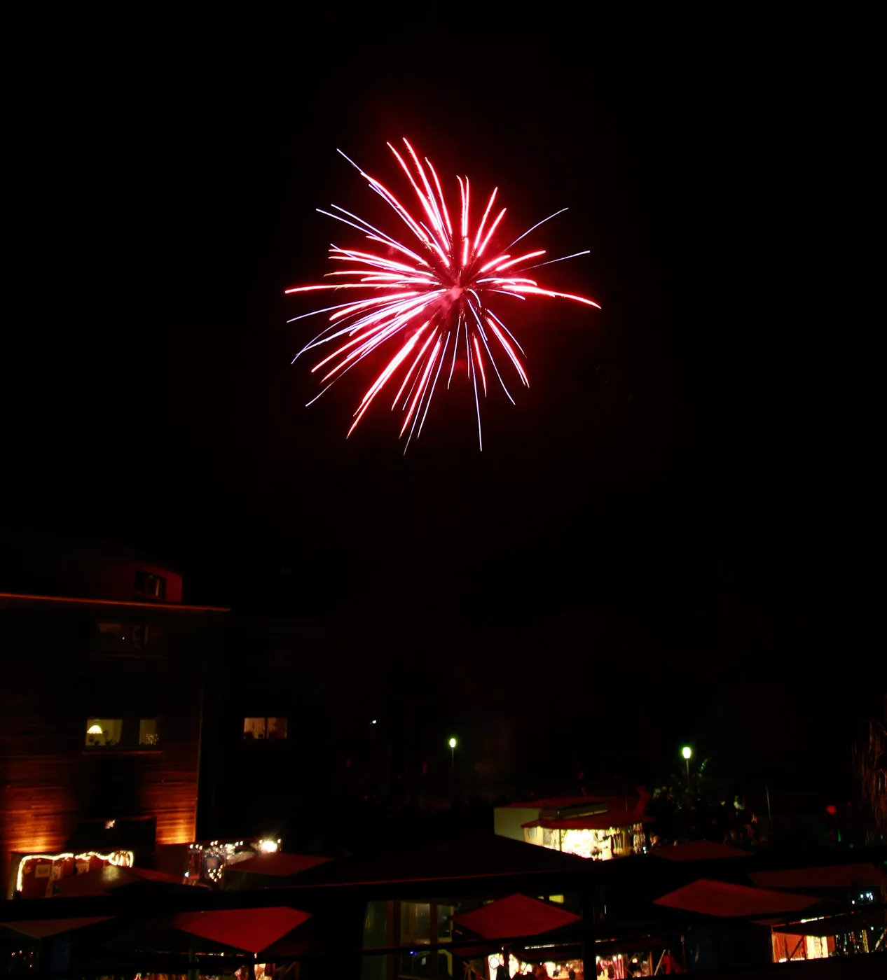 Feuerwerk beim Weihnachtsmarkt Wolbeck 2009