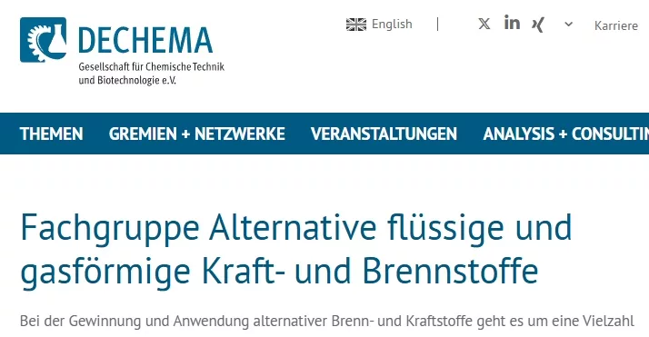 industrielle Basis Deutschlands zu schützen, während gleichzeitig Klimaschutzmaßnahmen umgesetzt werden - Arbeitsgruppe der DECHEMA schreibt an Bundesregierung